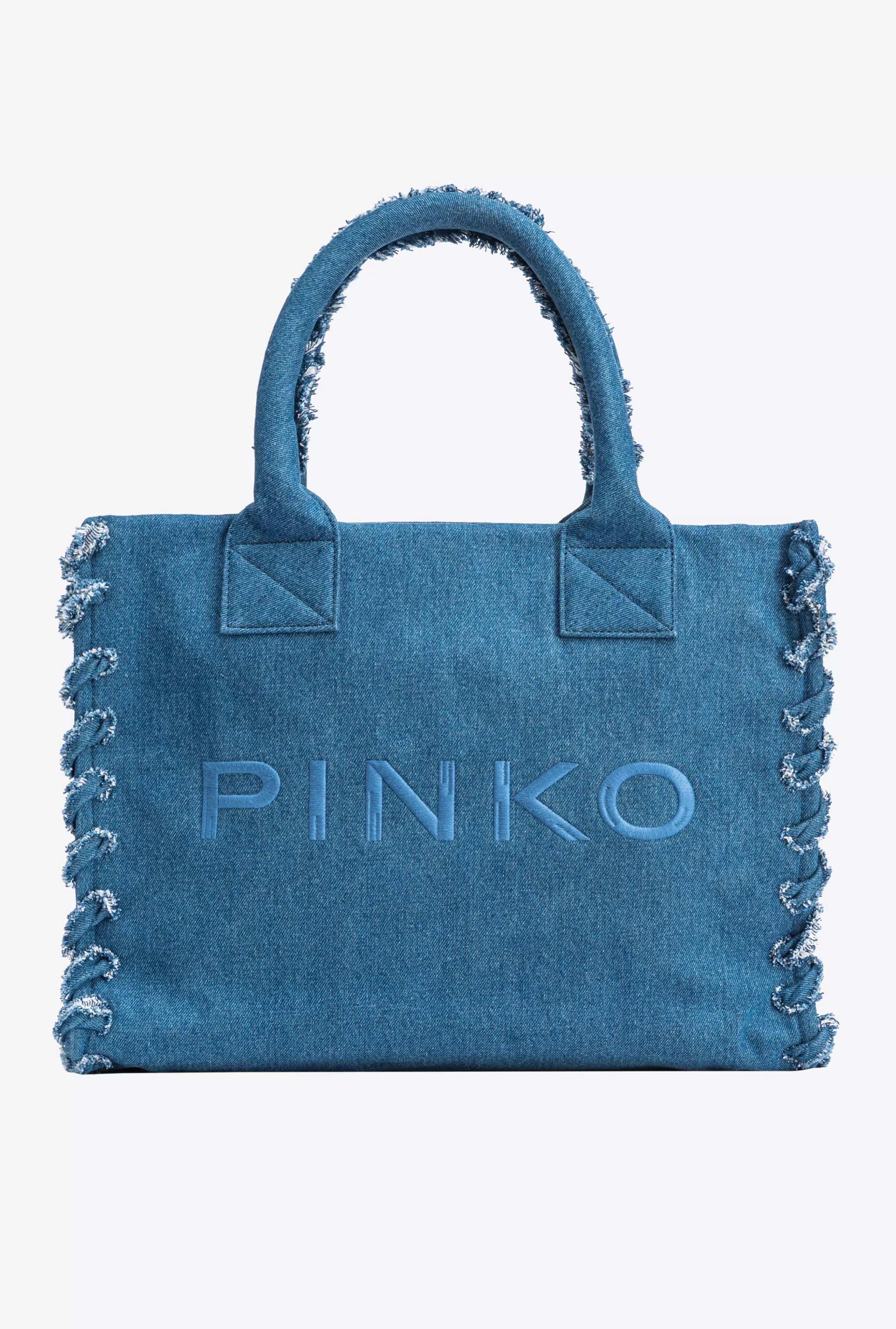 PINKO Torby zakupowe-Beach Shopper Z Denimu Z Recyklingu