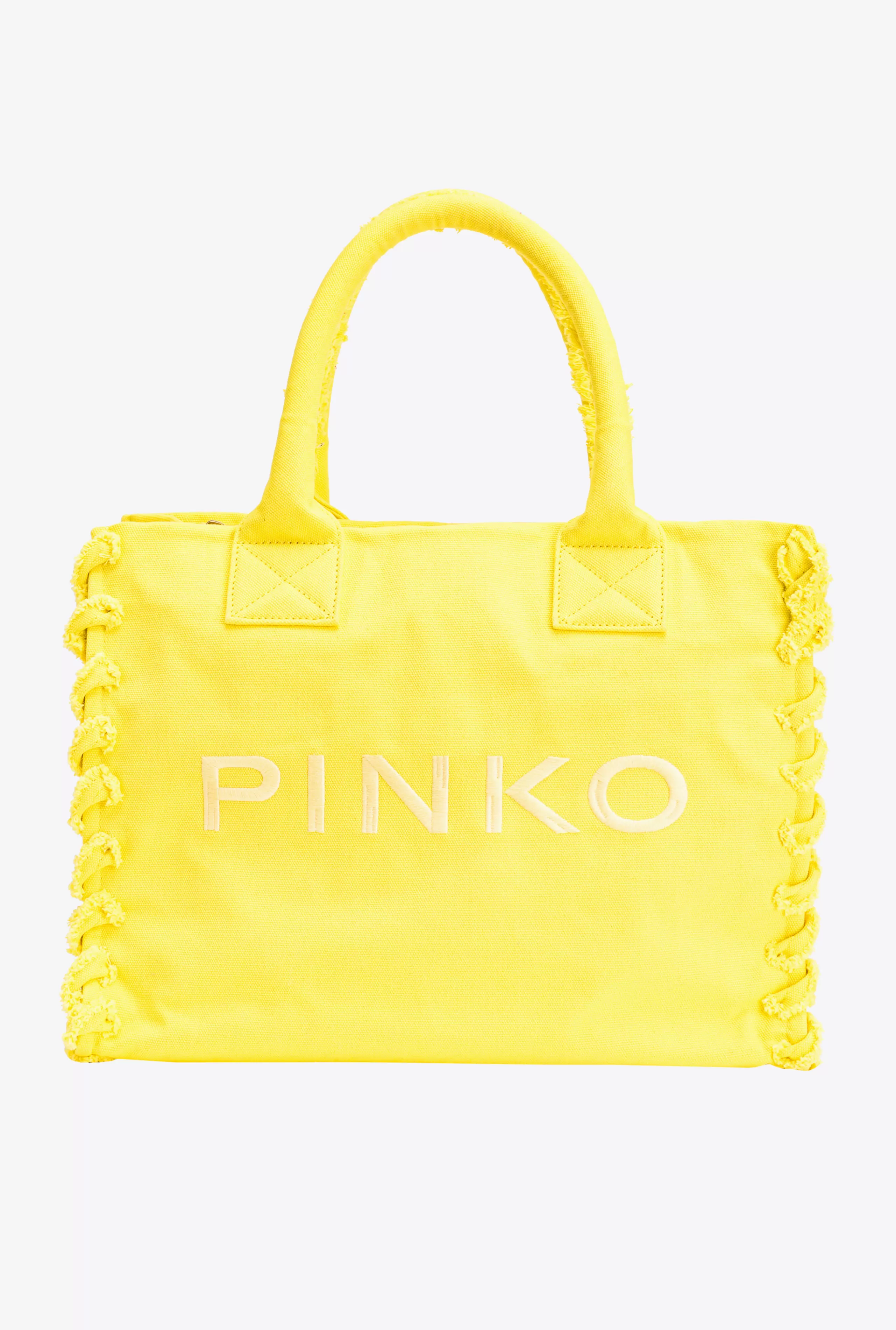 PINKO Torby zakupowe-Beach Shopper Z Płótna Z Recyklingu