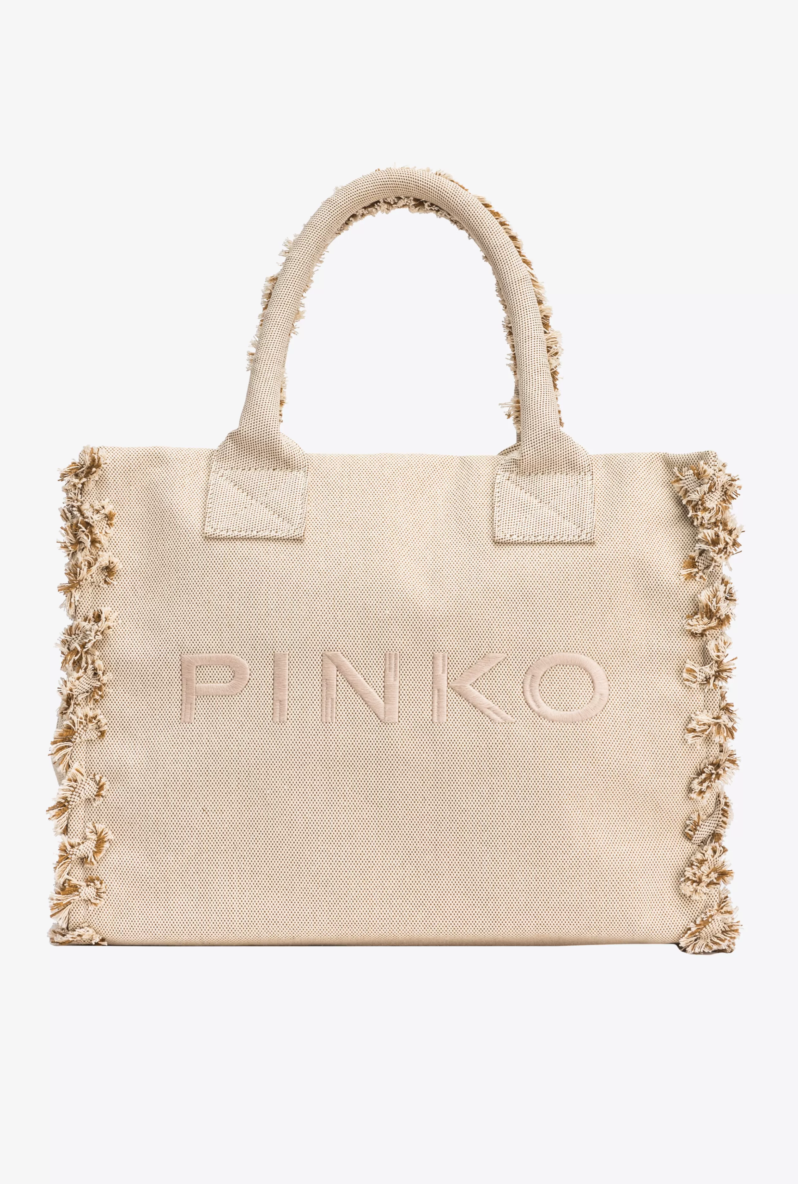 PINKO Torby zakupowe-Beach Shopper Z Płótna Z Recyklingu Salt & Pepper