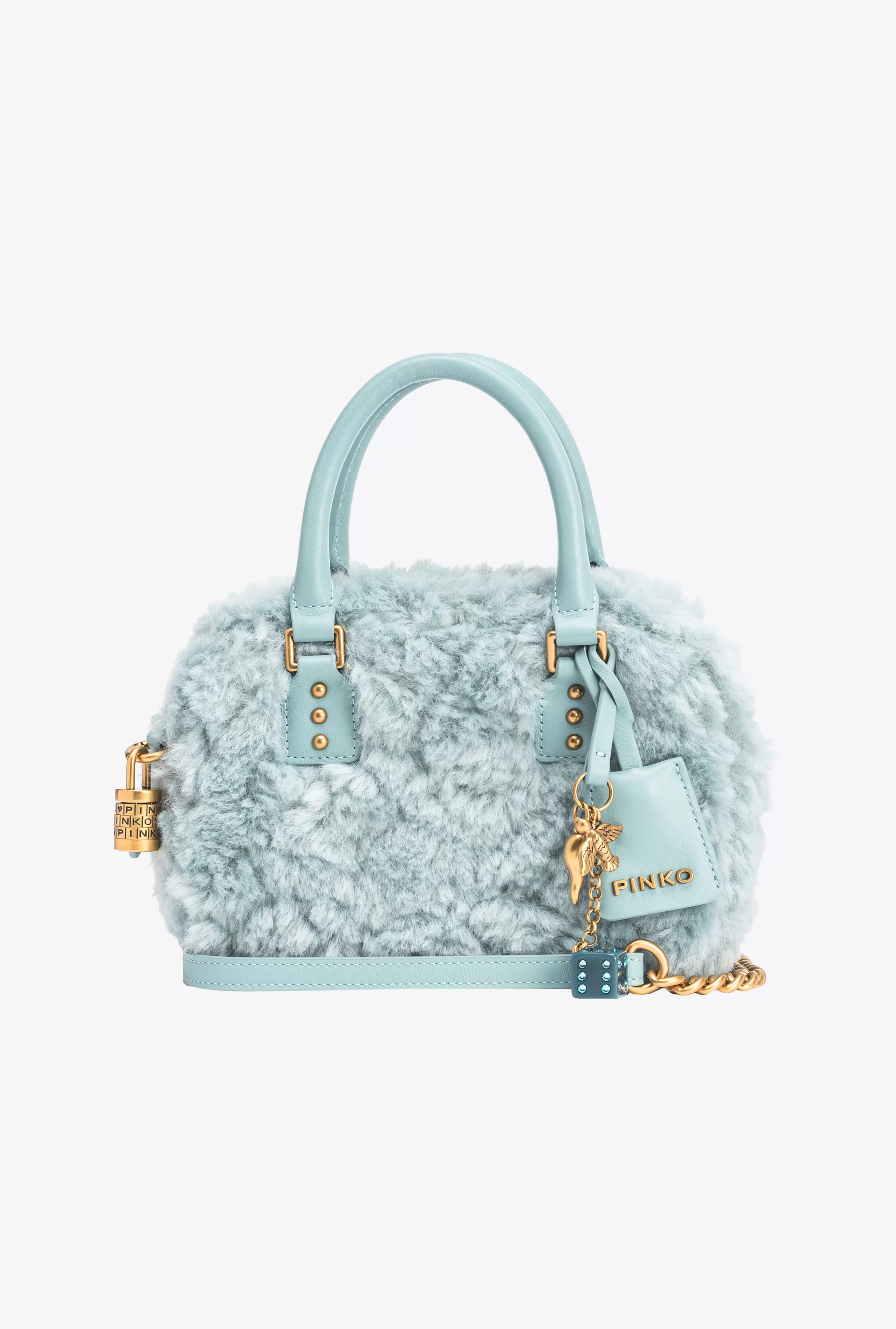 PINKO Torebki do Ręki | Mini Bags-Mini Bowling Bag Faux Fur