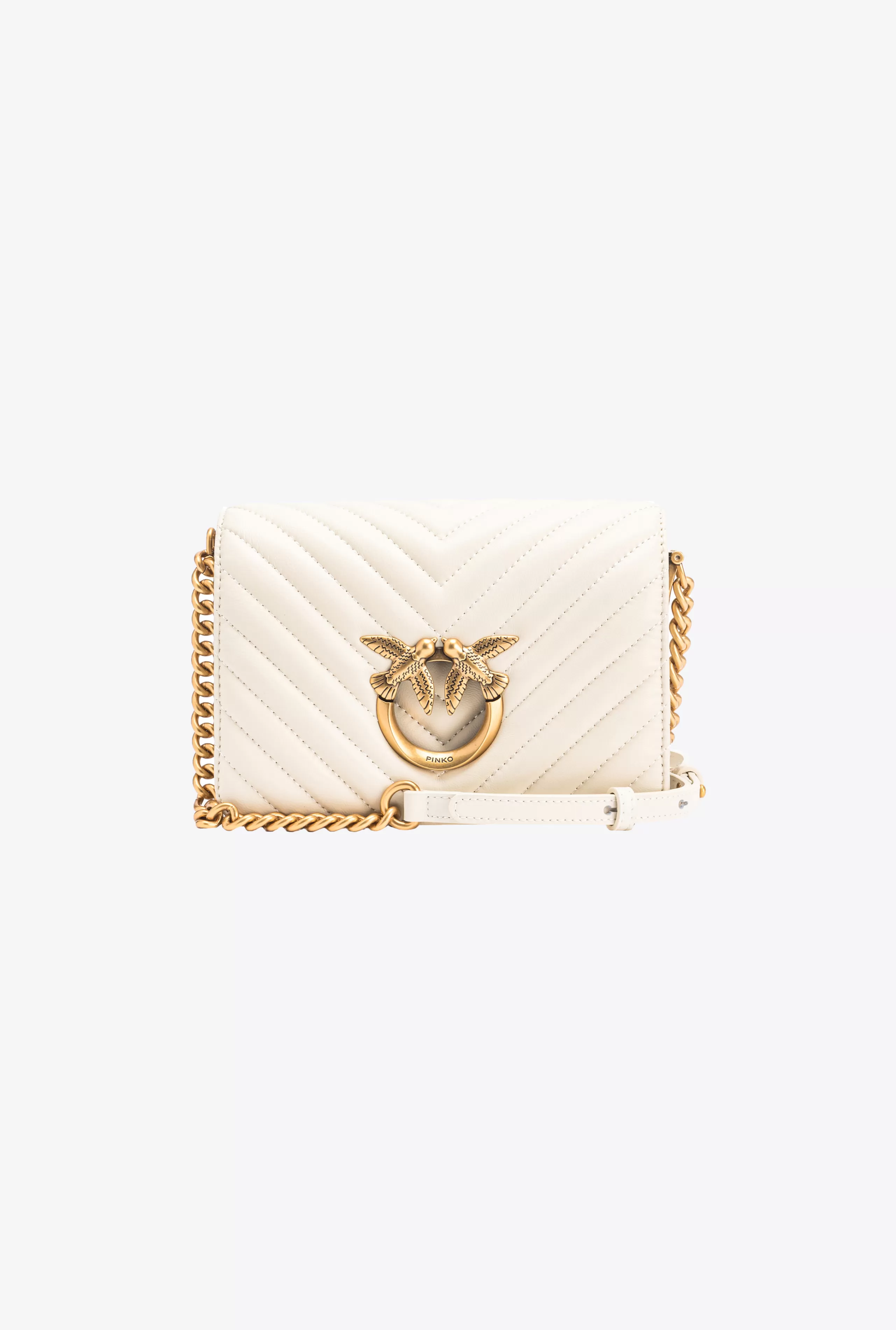 PINKO Galanteria skórzana | Love Bag Click-Mini Love Bag Click Chevron