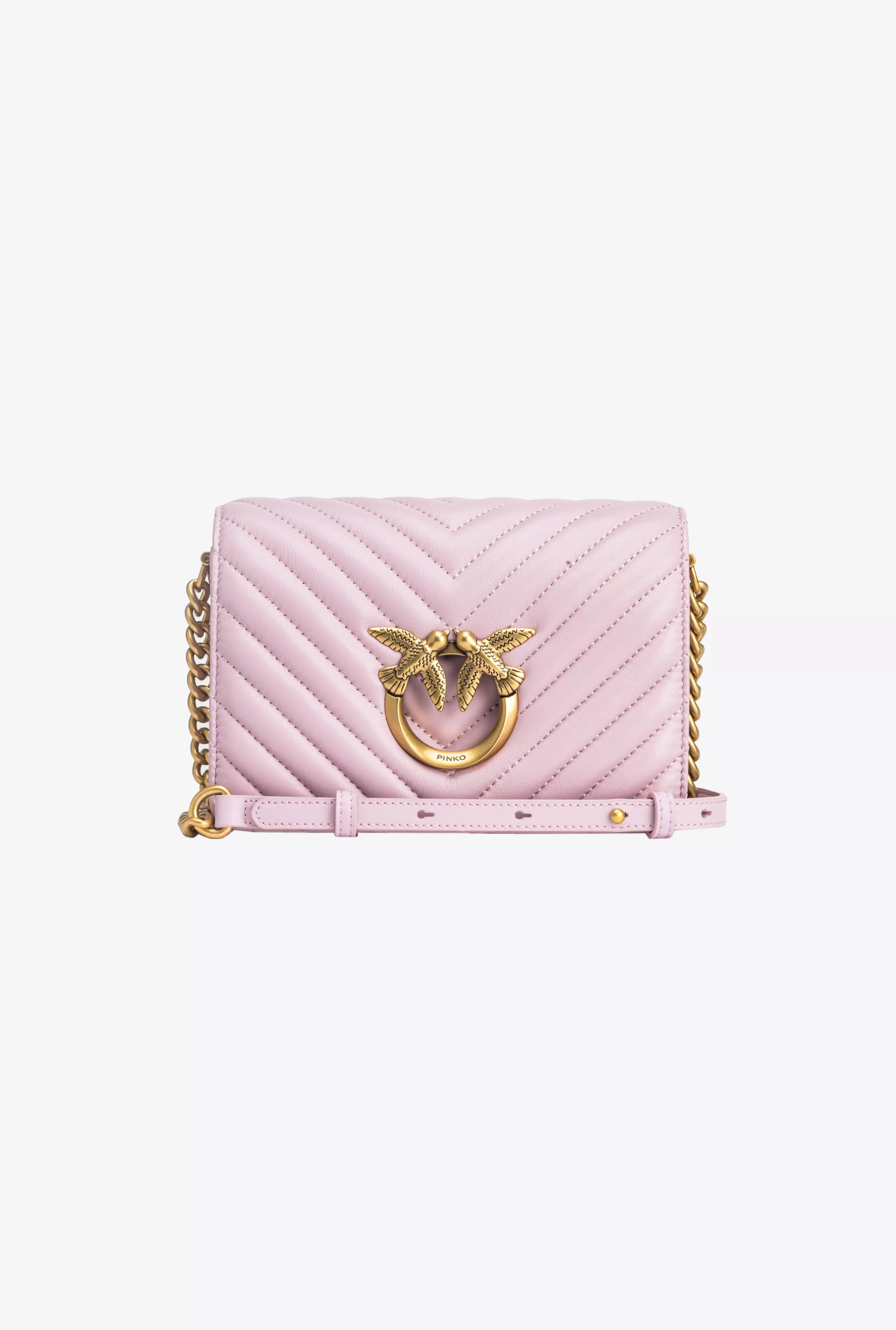 PINKO Galanteria skórzana | Love Bag Click-Mini Love Bag Click Chevron