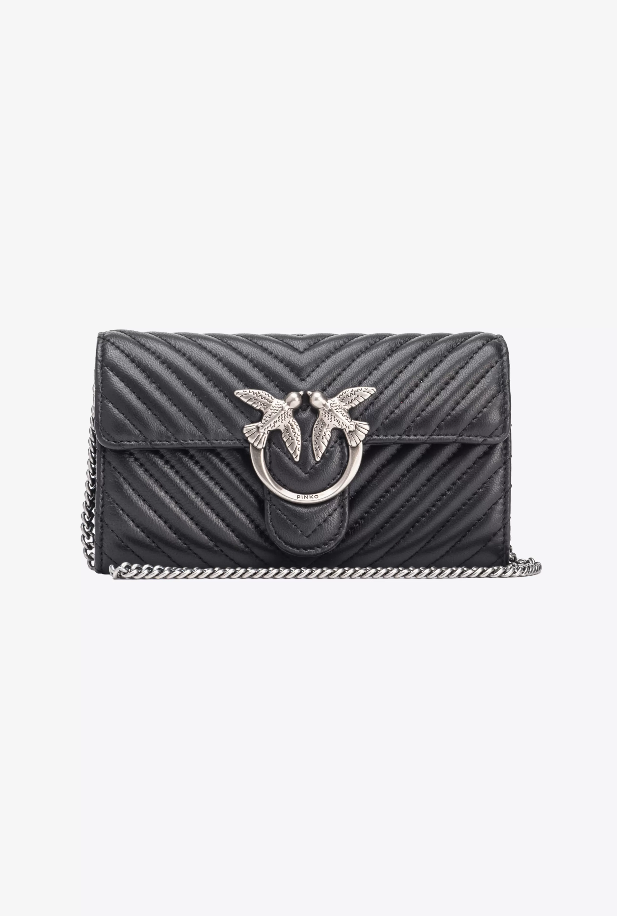 PINKO Galanteria skórzana | Portfele-Portfel Love Bag One Wallet Chevron