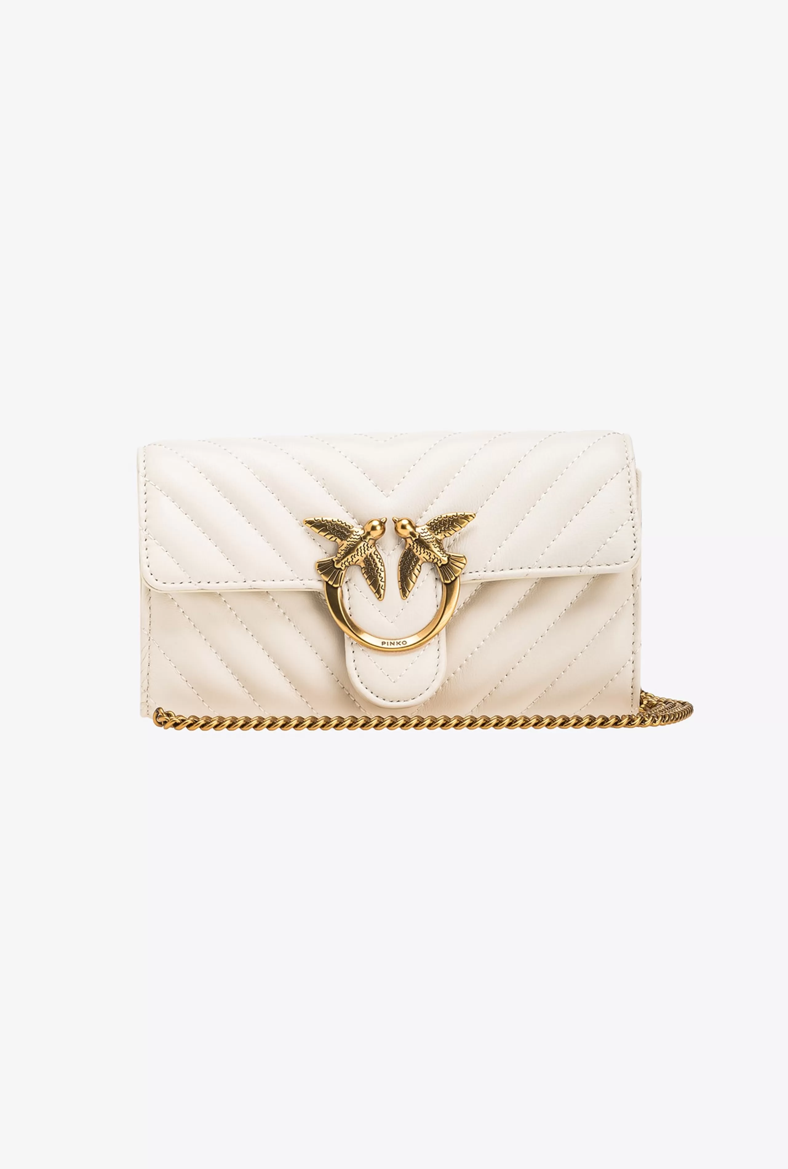 PINKO Galanteria skórzana | Portfele-Portfel Love Bag One Wallet Chevron