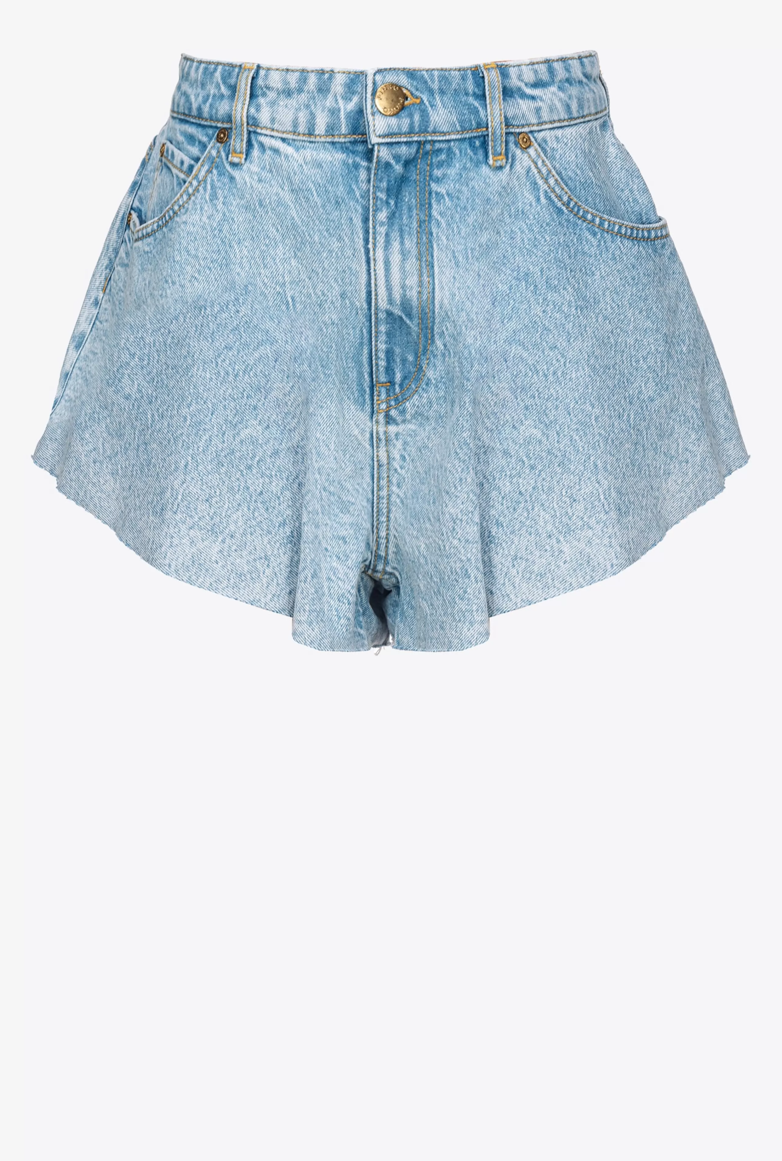 PINKO DŻINSY | Spodnie-Szorty Butterfly Denim Ocean