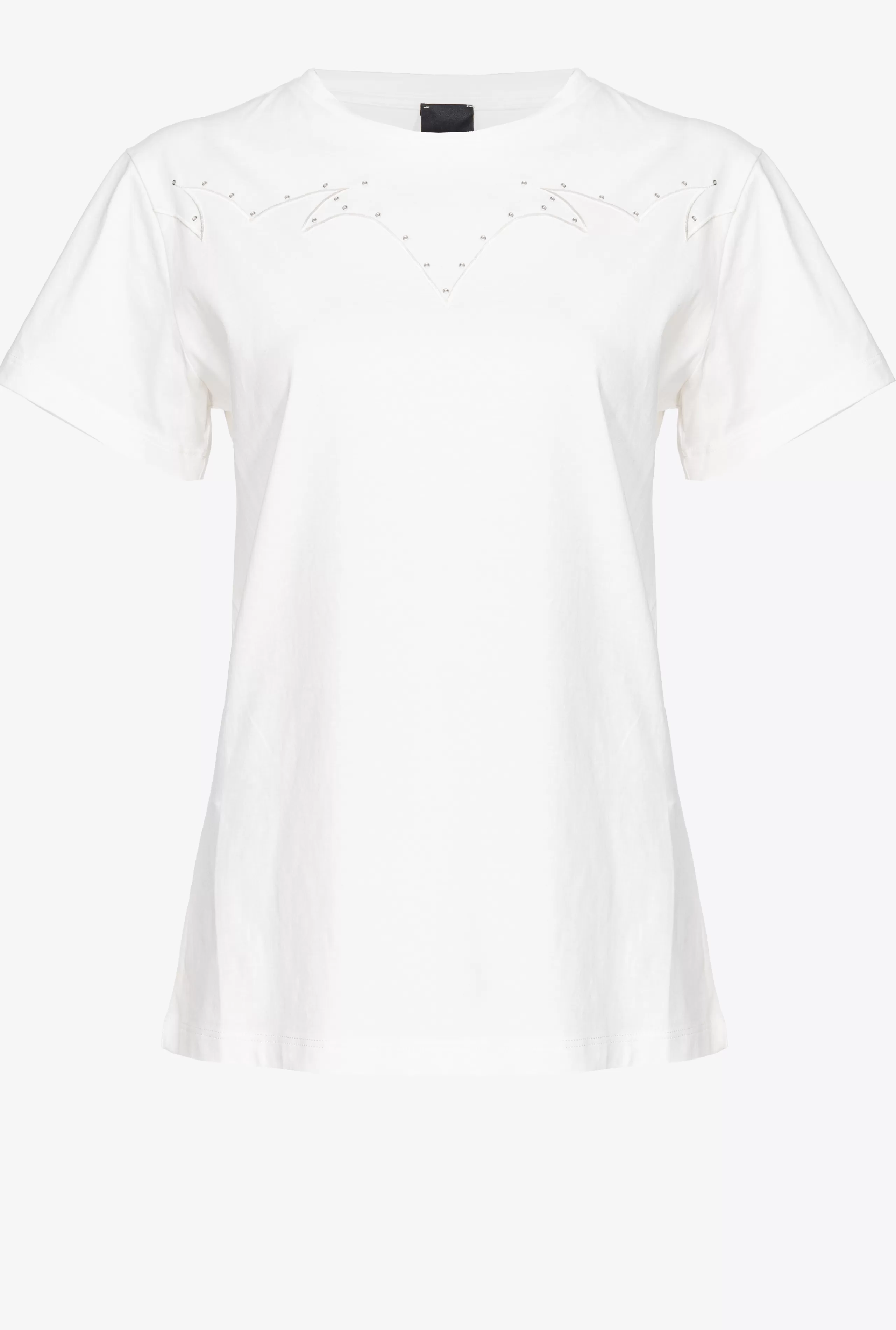 PINKO TOPY-T-shirt Z Haftem Rodeo